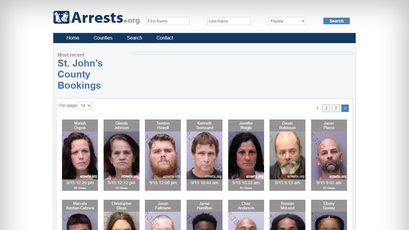 St. John's County Arrests and Inmate Search