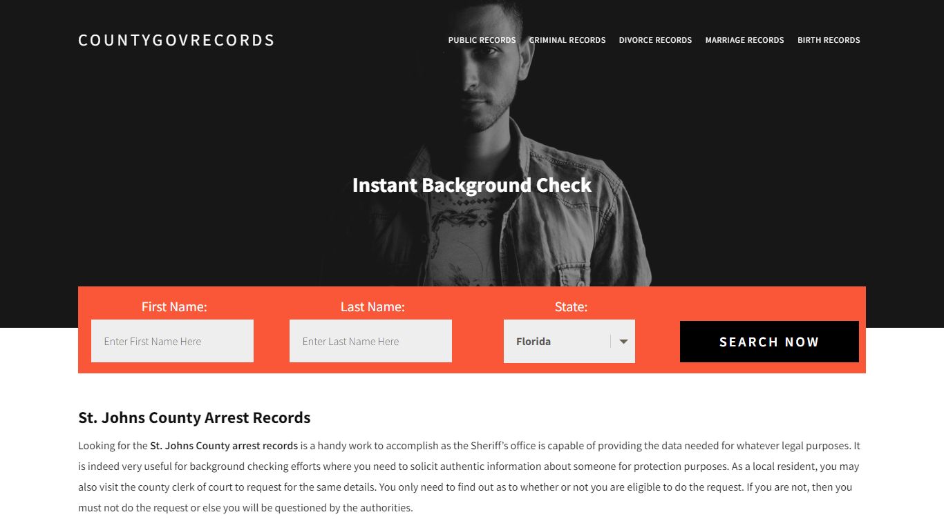 St. Johns County Arrest Records | Get Instant Reports On People